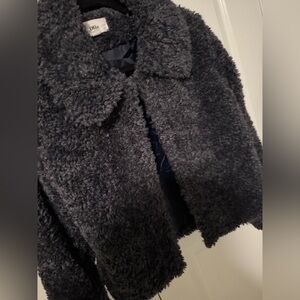 VICI Women's Blue Short Teddy Jacket - Size S